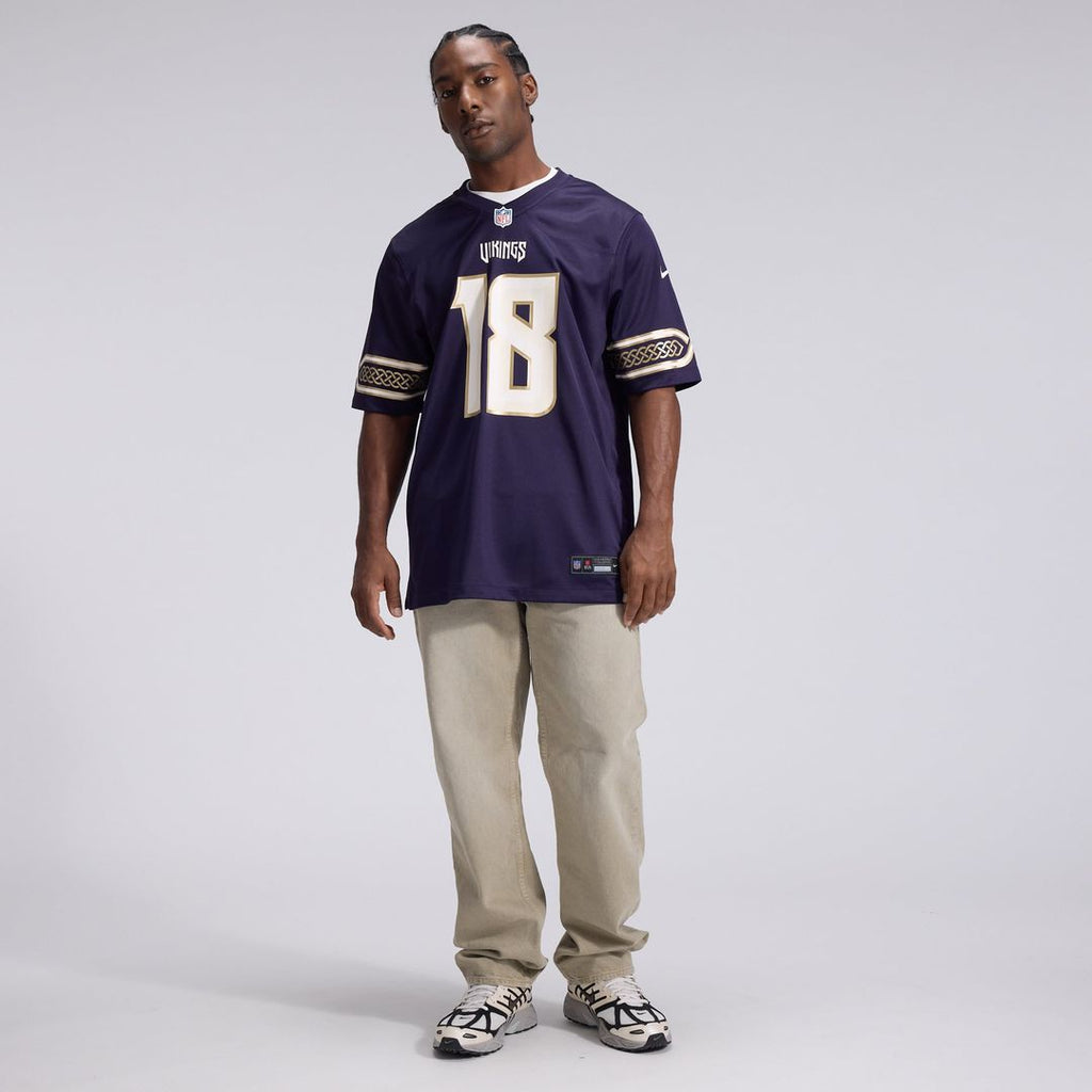 Minnesota Vikings Justin Jefferson Purple 2026 Rivalries Collection Game Jersey product image 4, provided for visual