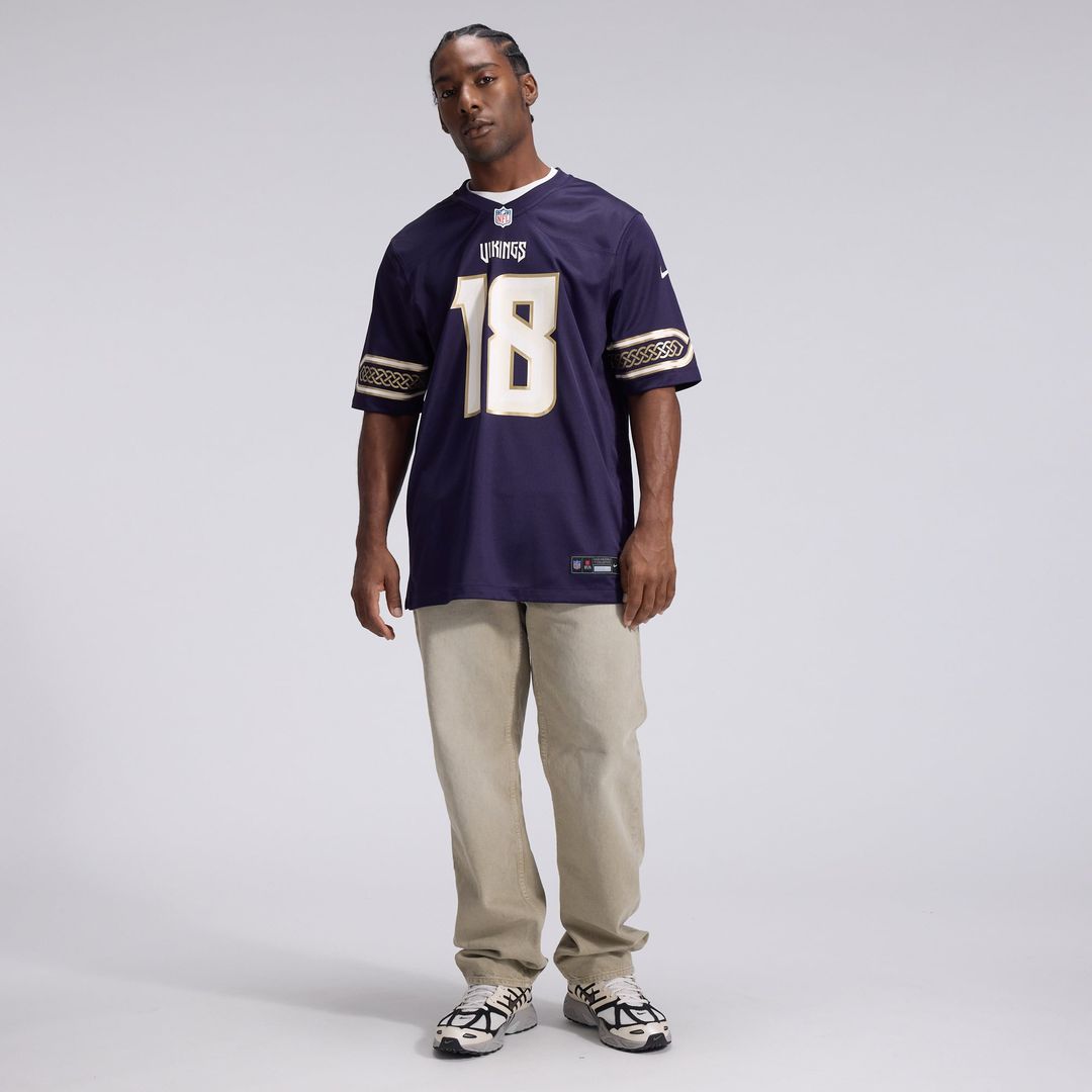 Minnesota Vikings Justin Jefferson Purple 2026 Rivalries Collection Game Jersey product image 4, provided for visual