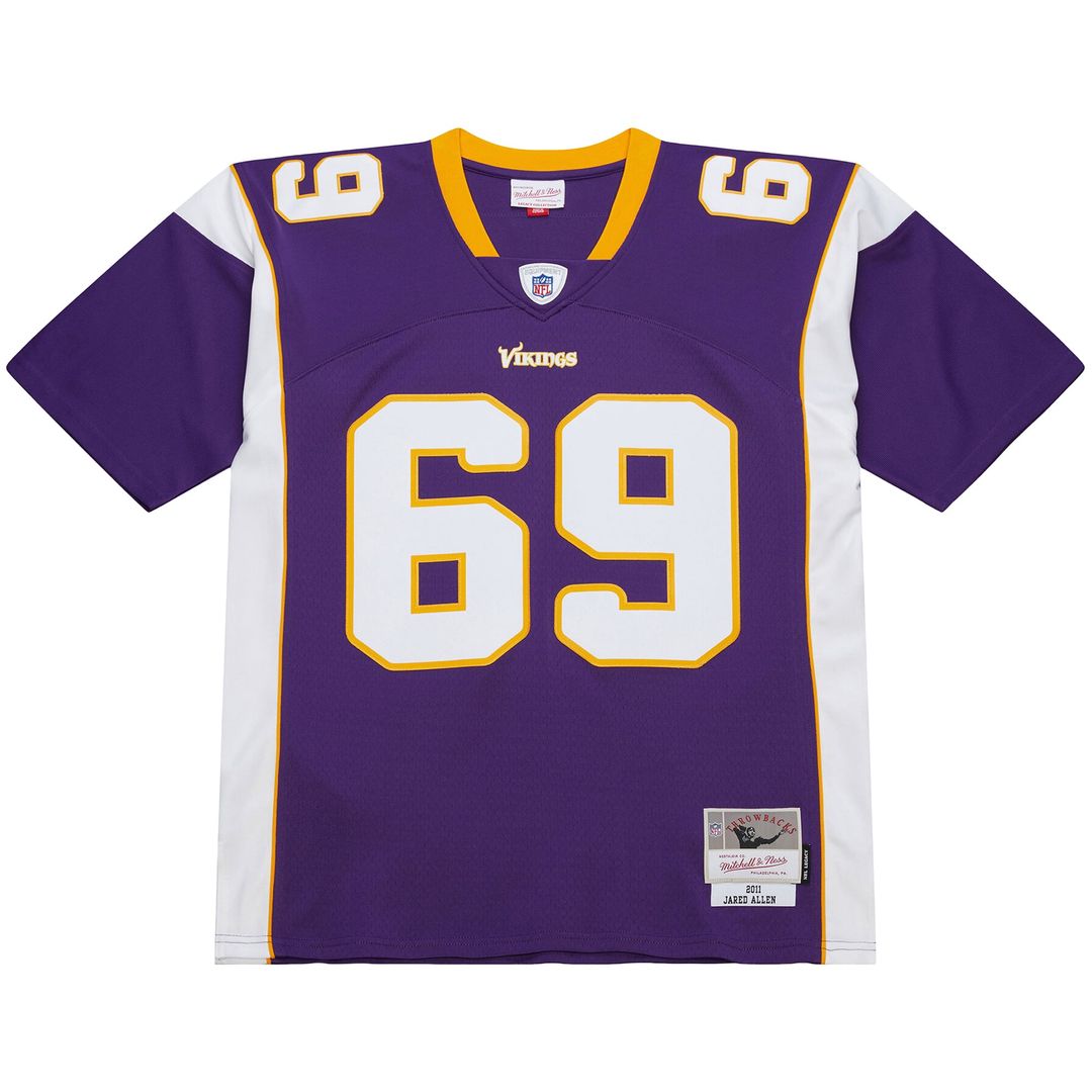 Minnesota Vikings Jared Allen Purple 2011 Legacy Replica Jersey product image 2, provided for visual reference and product