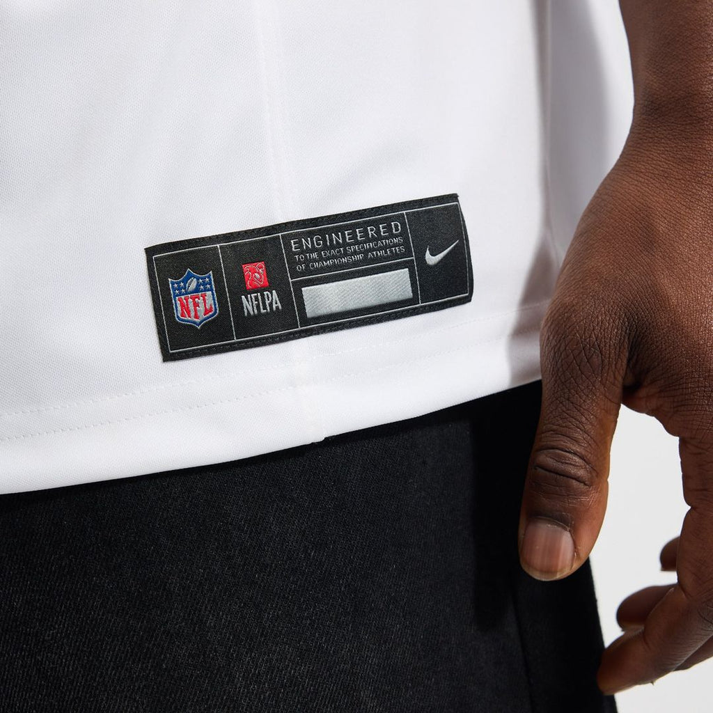 Baltimore Ravens Lamar Jackson White Vapor F.U.S.E. Stitched Limited Jersey product image 23, provided for visual reference
