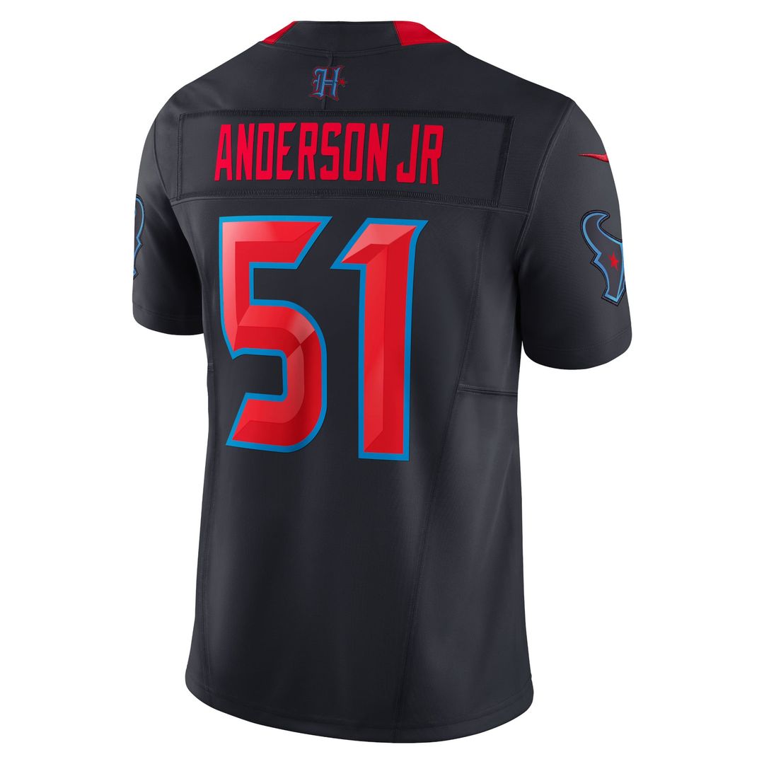Houston Texans Will Anderson Jr. Navy 2nd Alternate Vapor F.U.S.E. Limited Jersey product image 3, provided for visual