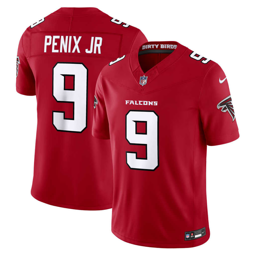 Atlanta Falcons Michael Penix Jr. Black Alternate Throwback Vapor F.U.S.E. Stitched Limited Jersey product image 15,