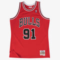 Chicago Bulls Swingman Basketball Jersey Road Dennis Rodman 1997 - 98 product image 1, provided for visual reference and