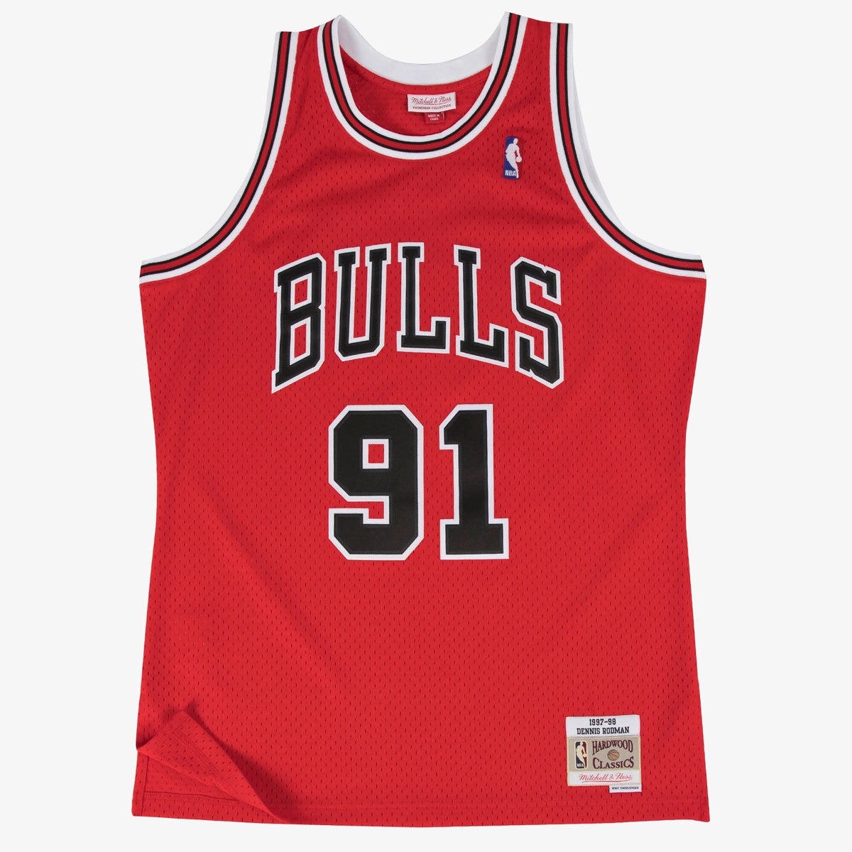 Chicago Bulls Swingman Basketball Jersey Road Dennis Rodman 1997 - 98 product image 1, provided for visual reference and