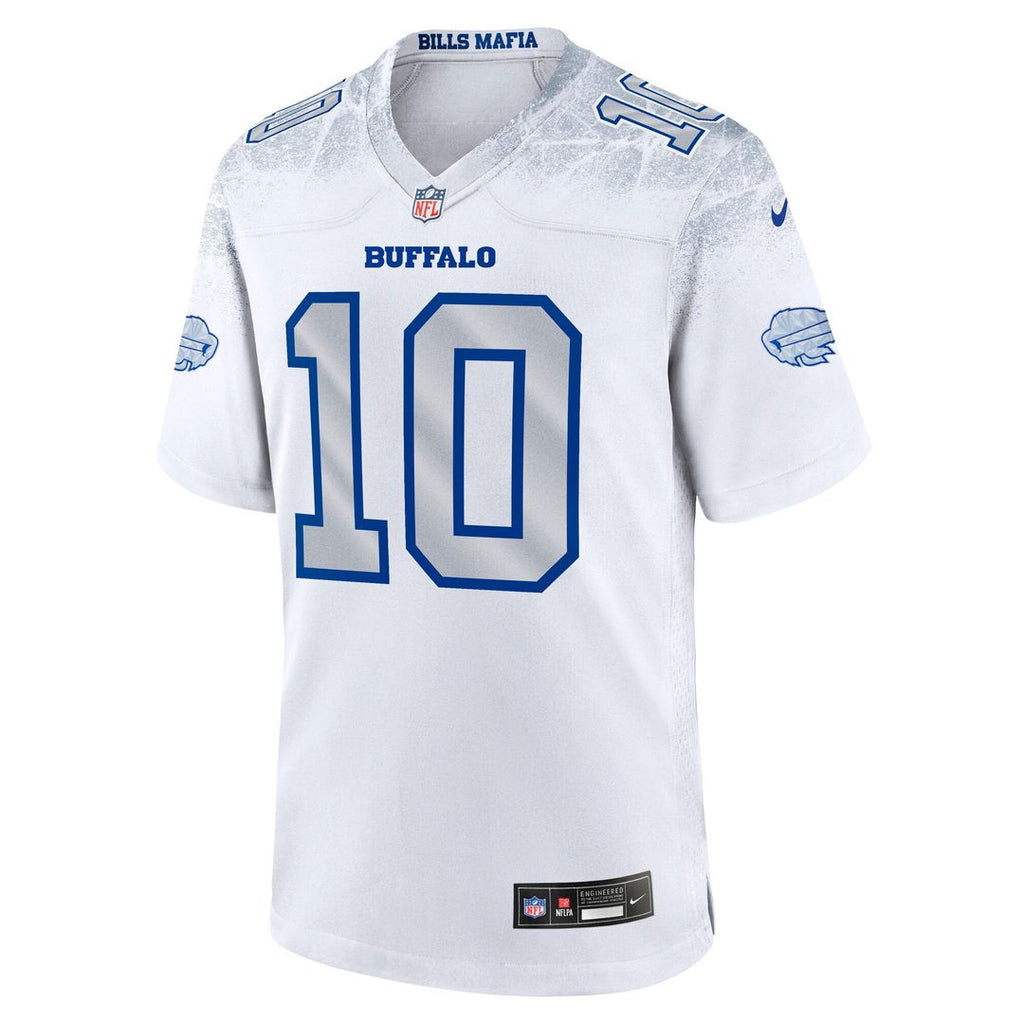 Buffalo Bills Khalil Shakir White Rivalries Collection Game Jersey product image 2, provided for visual reference and