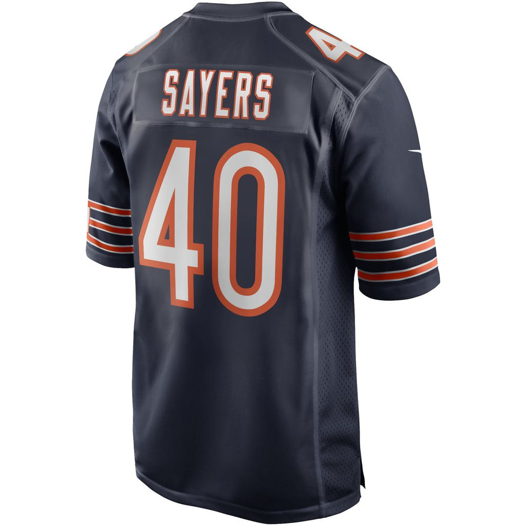 Chicago Bears Gale Sayers Navy Game Retired Player Jersey product image 3, provided for visual reference and product detail