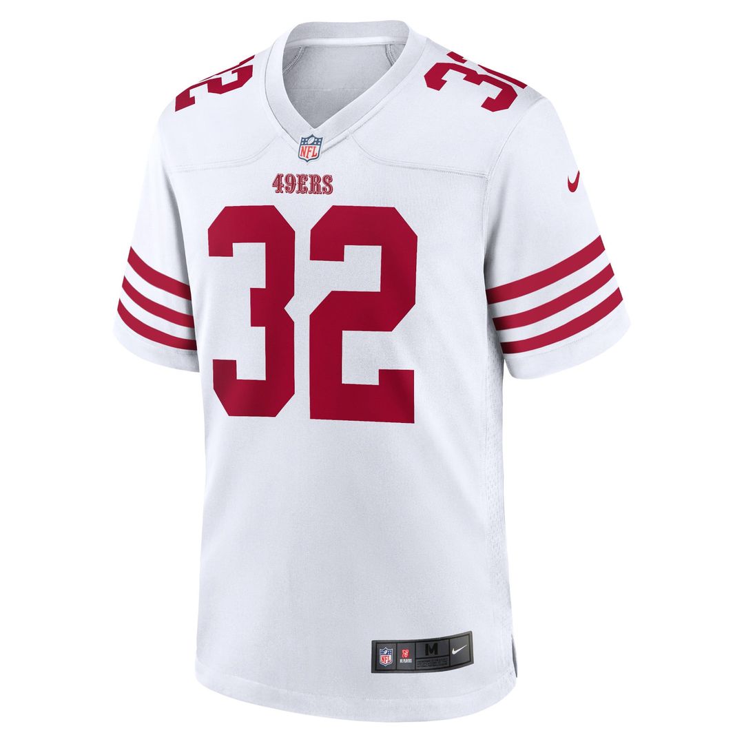 San Francisco 49ers Ricky Watters White Retired Player Game Jersey product image 2, provided for visual reference and