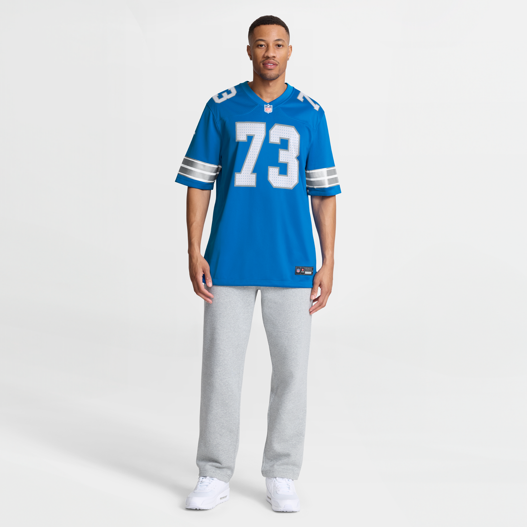 Detroit Lions Christian Mahogany Blue Team Game Jersey product image 7, provided for visual reference and product detail