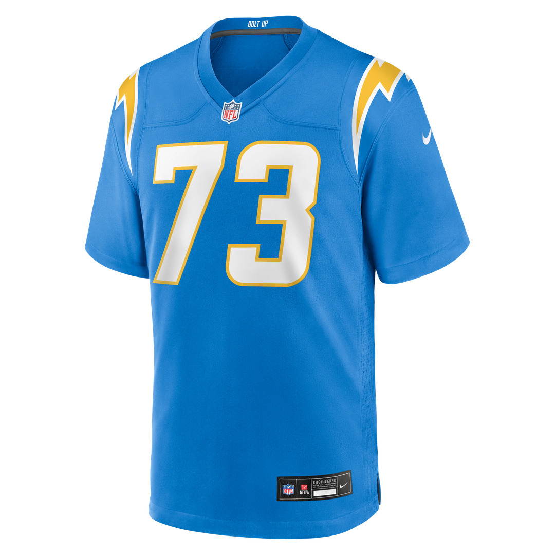Los Angeles Chargers Alex Harkey Powder Blue Team Game Jersey product image 4, provided for visual reference and product