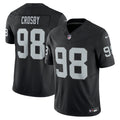 Las Vegas Raiders Maxx Crosby Black Vapor F.U.S.E. Limited Jersey product image 1, provided for visual reference and product