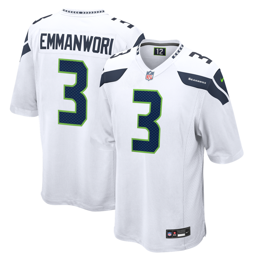 Seattle Seahawks Nick Emmanwori College Navy Team Game Jersey product image 13, provided for visual reference and product