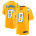 Los Angeles Chargers Omarion Hampton Gold Alternate Charger Power Game Player Jersey product image 1, provided for visual