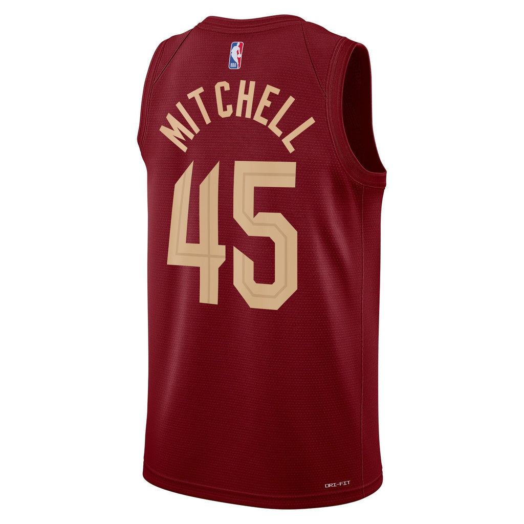Donovan Mitchell Cleveland Cavaliers Icon Edition Swingman Jersey - Maroon - Unisex product image 3, provided for visual