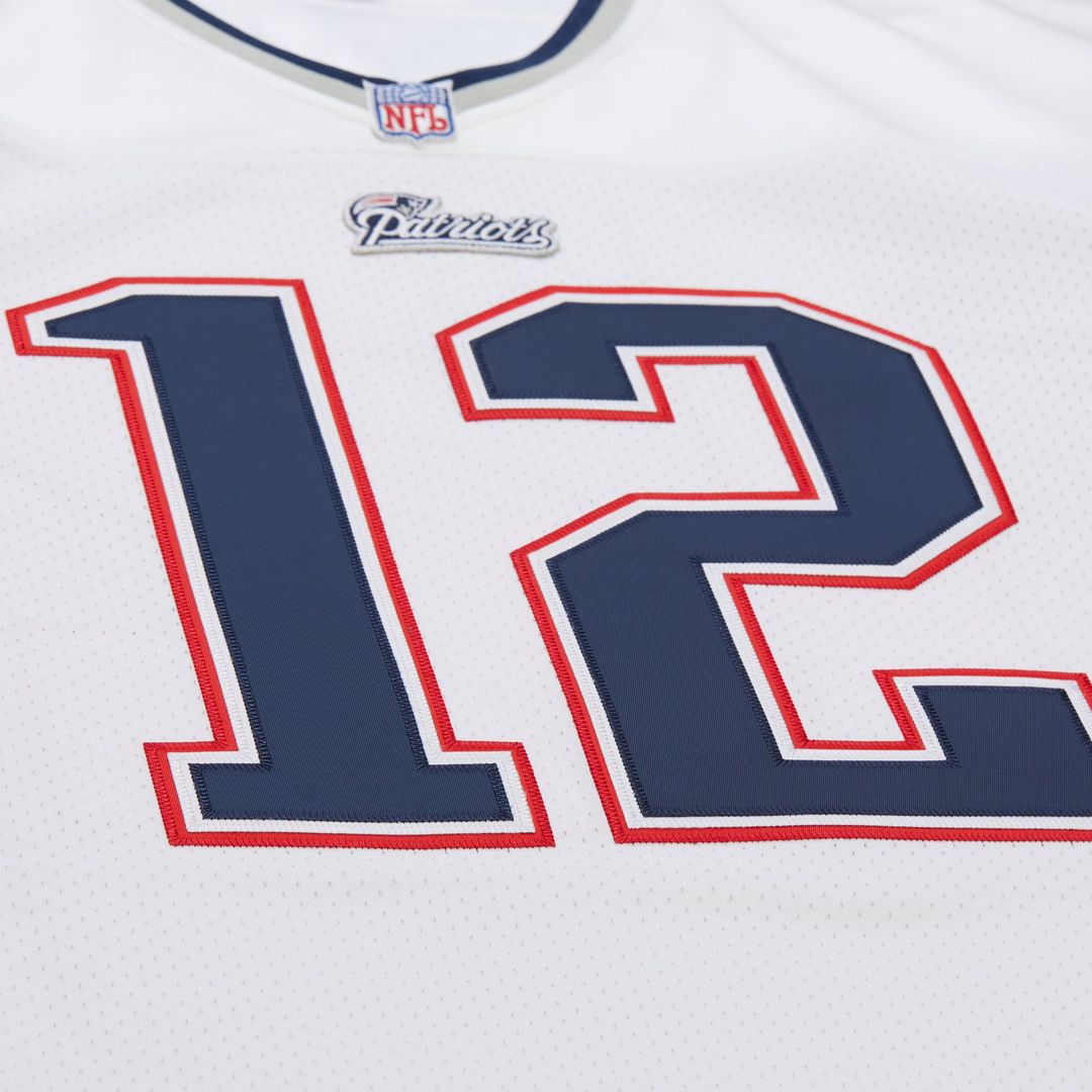 New England Patriots Tom Brady Navy Super Bowl XXXVI Authentic Throwback Jersey product image 24, provided for visual