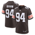 Cleveland Browns Mason Graham Brown Game Jersey product image 1, provided for visual reference and product detail review