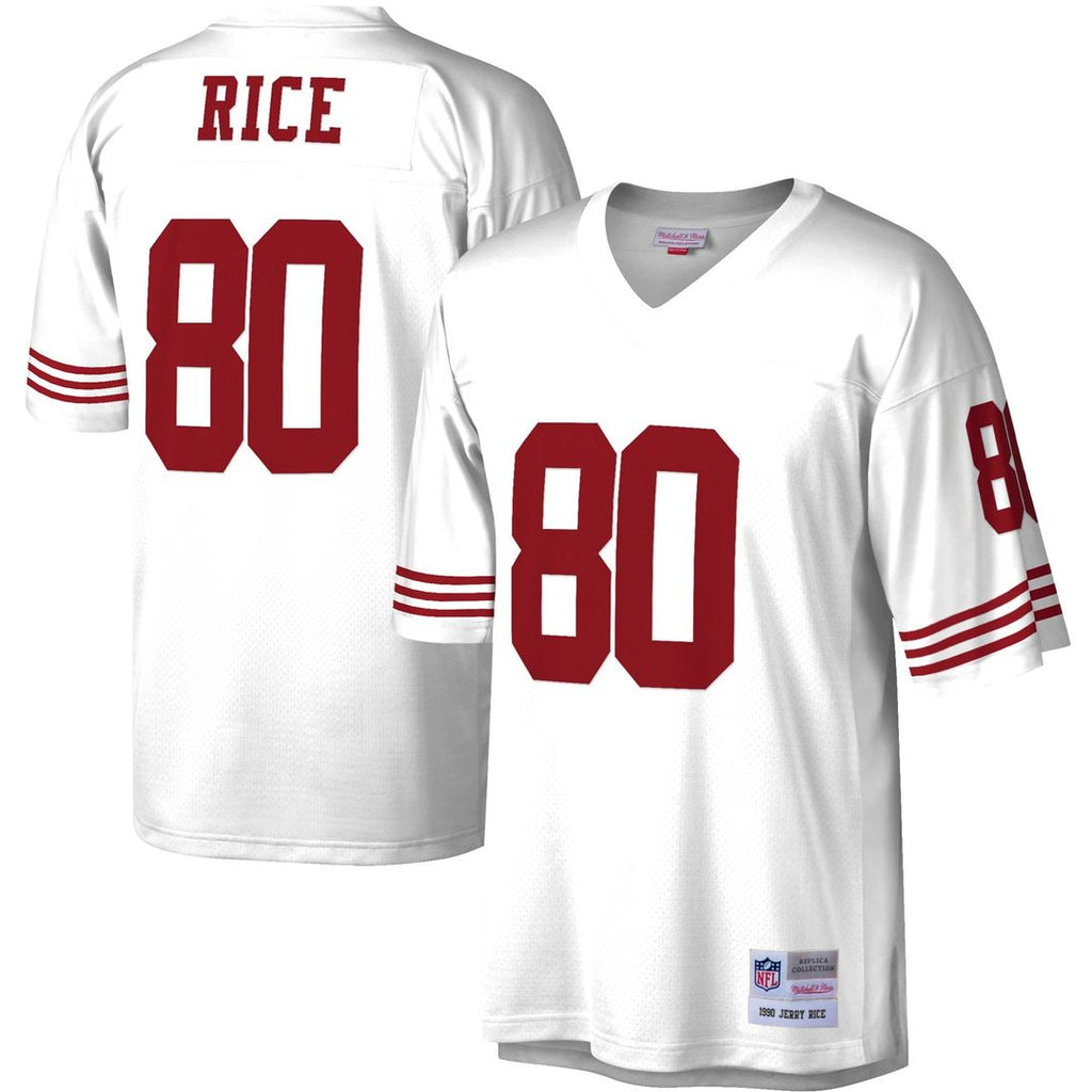 San Francisco 49ers Jerry Rice Scarlet Legacy Replica Jersey product image 7, provided for visual reference and product