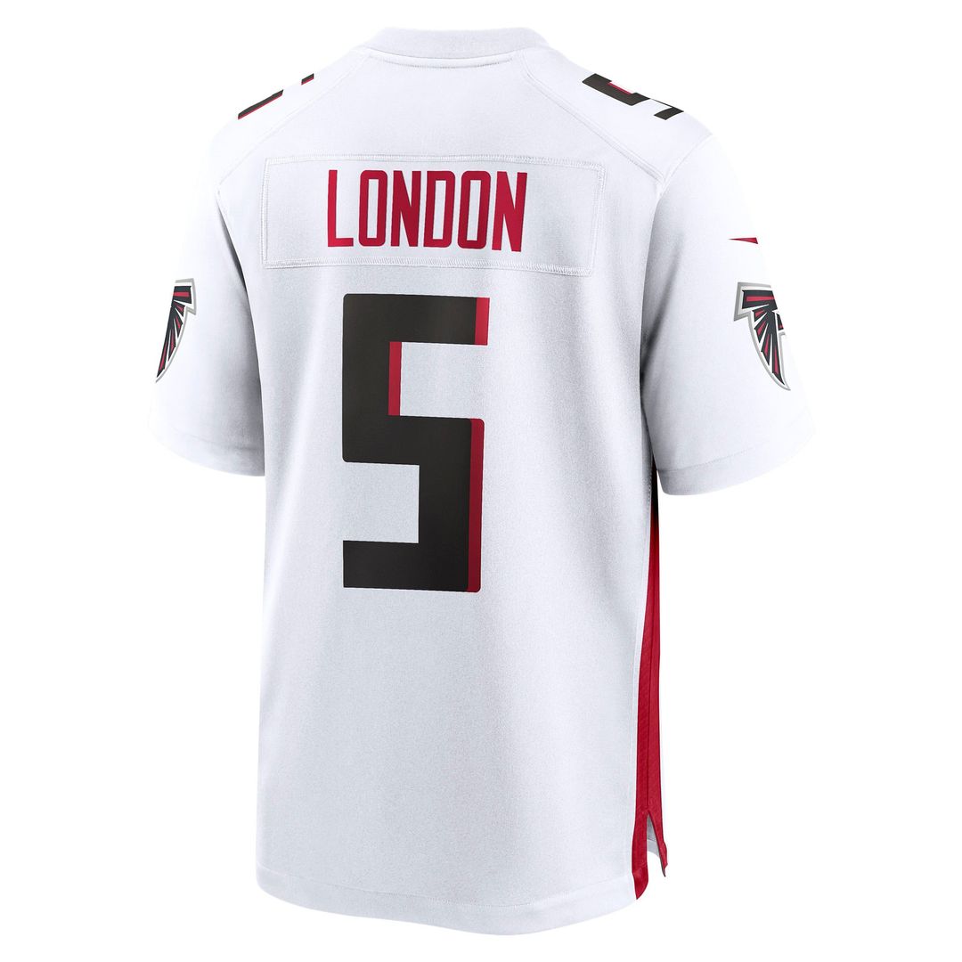 Atlanta Falcons Drake London White Away Game Player Jersey product image 3, provided for visual reference and product detail