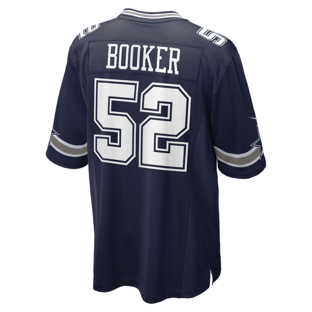 Dallas Cowboys Tyler Booker Navy Team Game Jersey product image 3, provided for visual reference and product detail review