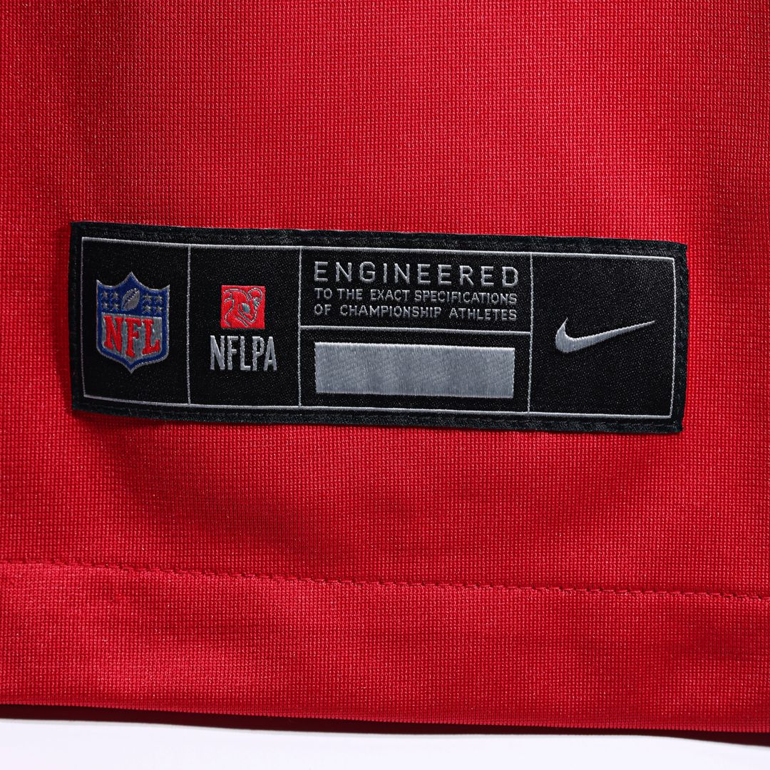 Tampa Bay Buccaneers Derrick Brooks Red Retired Player Game Jersey product image 7, provided for visual reference and