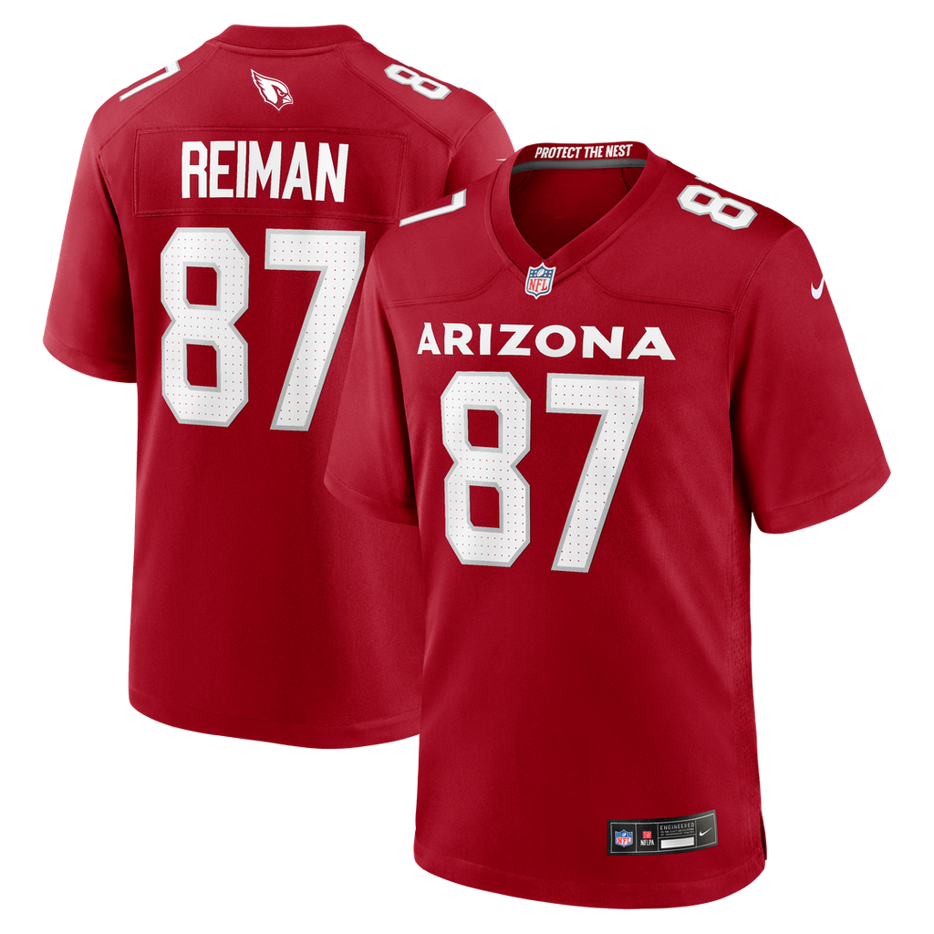 Arizona Cardinals Tip Reiman Cardinal Team Game Jersey product image 1, provided for visual reference and product detail