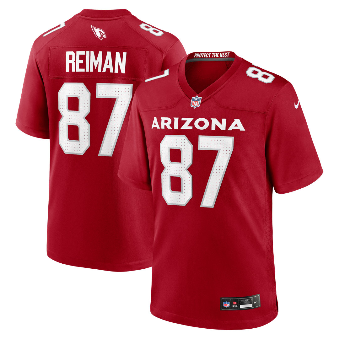 Arizona Cardinals Tip Reiman Cardinal Team Game Jersey product image 1, provided for visual reference and product detail