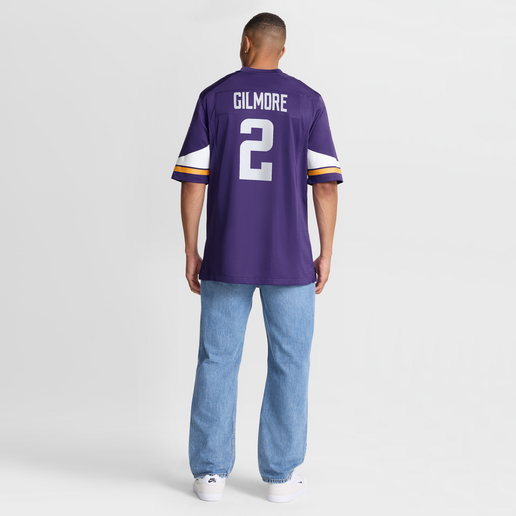 Minnesota Vikings Stephon Gilmore Purple Game Jersey product image 8, provided for visual reference and product detail review