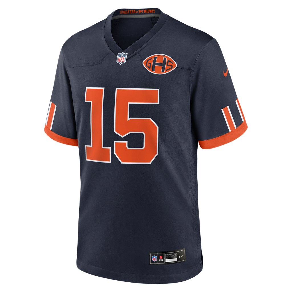 Chicago Bears Rome Odunze Navy 2026 Rivalries Collection Game Jersey product image 6, provided for visual reference and