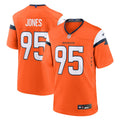 Denver Broncos Sai'vion Jones Orange Team Game Jersey product image 1, provided for visual reference and product detail
