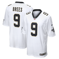 New Orleans Saints Drew Brees White Game Jersey product image 1, provided for visual reference and product detail review
