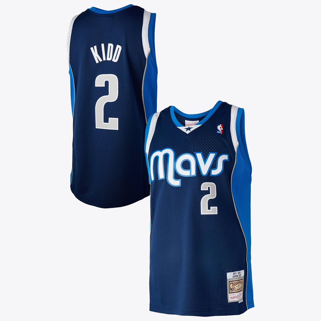 Jason Kidd Dallas Mavericks 2011 Authentic Swingman Jersey - Ash Blue product image 2, provided for visual reference and
