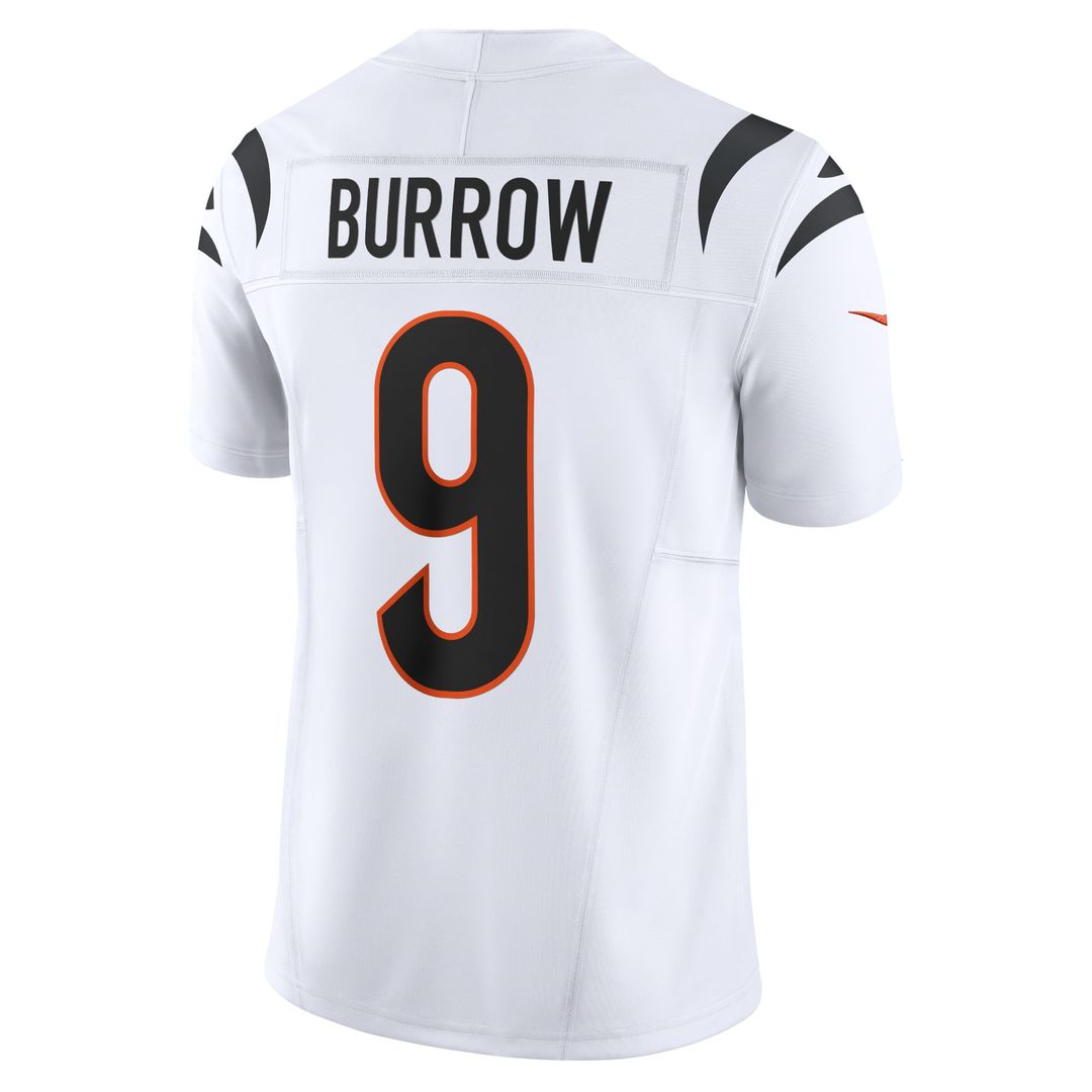Cincinnati Bengals Joe Burrow Orange Vapor F.U.S.E. Limited Jersey product image 12, provided for visual reference and