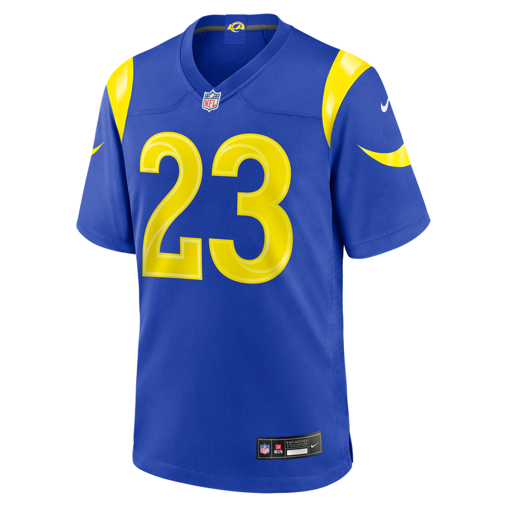 Los Angeles Rams Kyren Williams White White Game Player Jersey product image 8, provided for visual reference and product