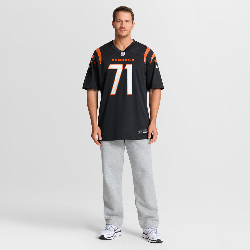 Cincinnati Bengals Amarius Mims Black Player Game Jersey product image 7, provided for visual reference and product detail