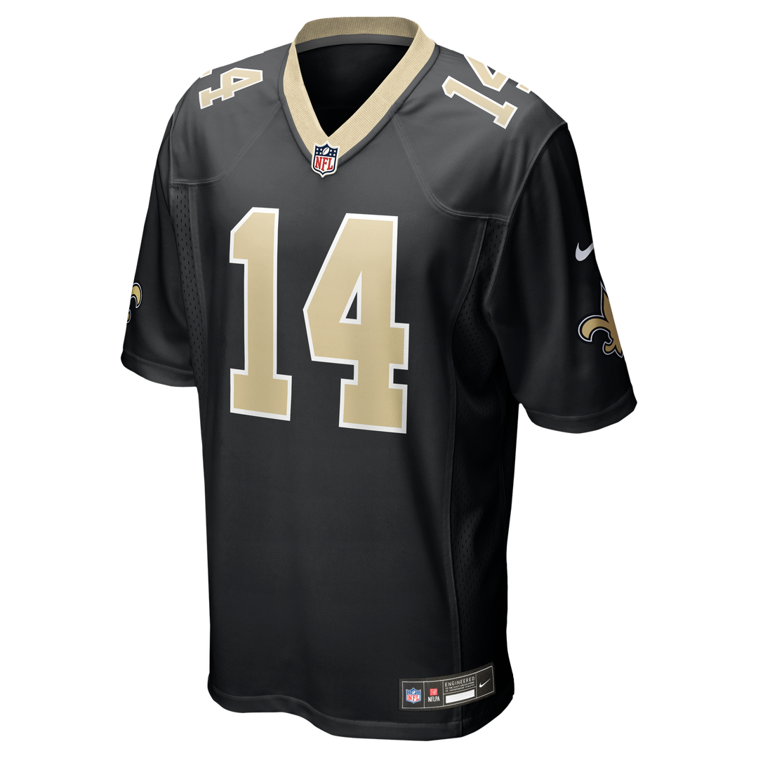 New Orleans Saints Devaughn Vele Black Team Game Jersey product image 2, provided for visual reference and product detail