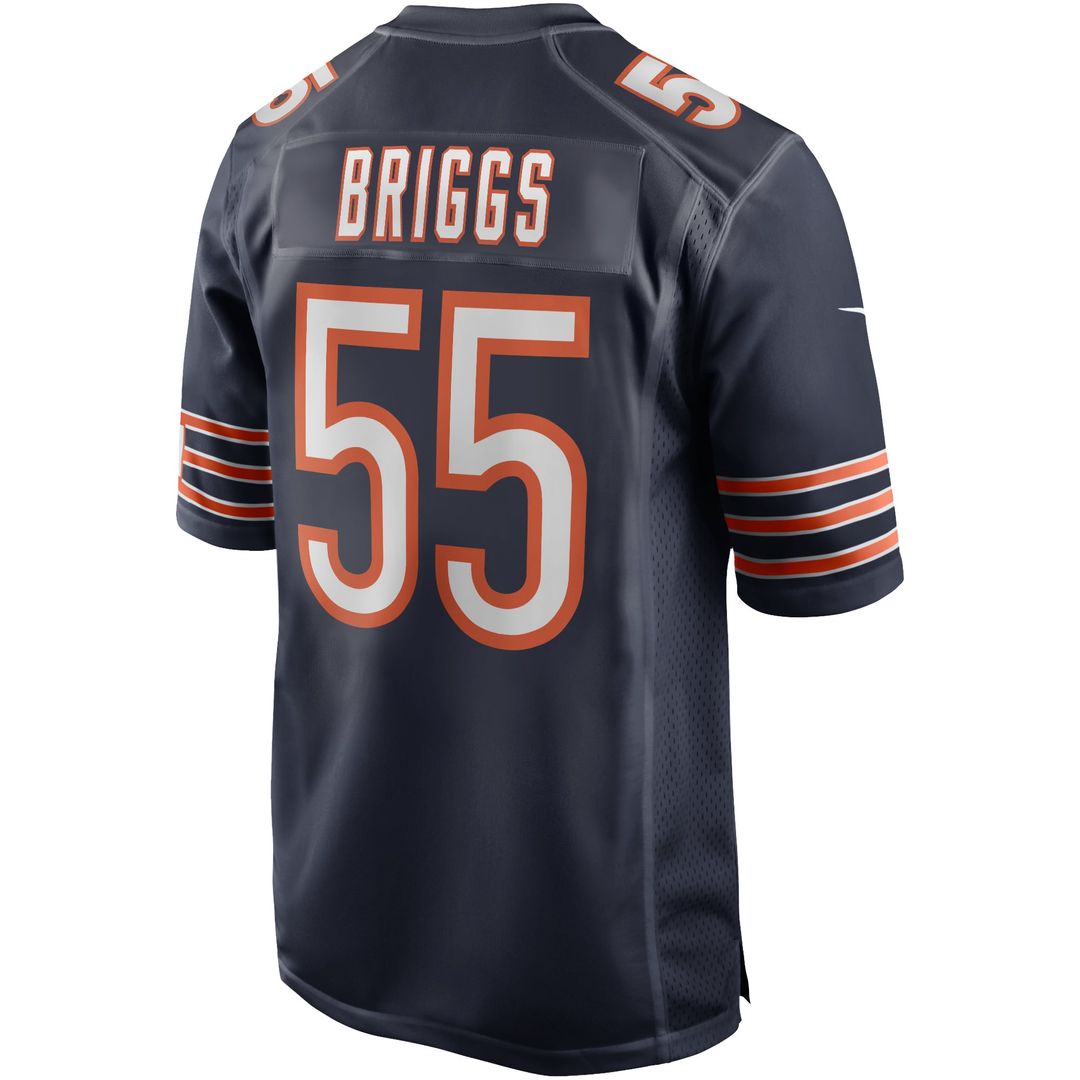Chicago Bears Lance Briggs Navy Game Retired Player Jersey product image 3, provided for visual reference and product detail