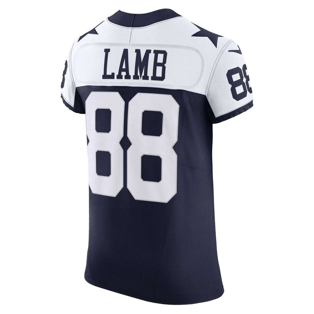 Dallas Cowboys CeeDee Lamb Navy Alternate Vapor F.U.S.E. Elite Jersey product image 7, provided for visual reference and