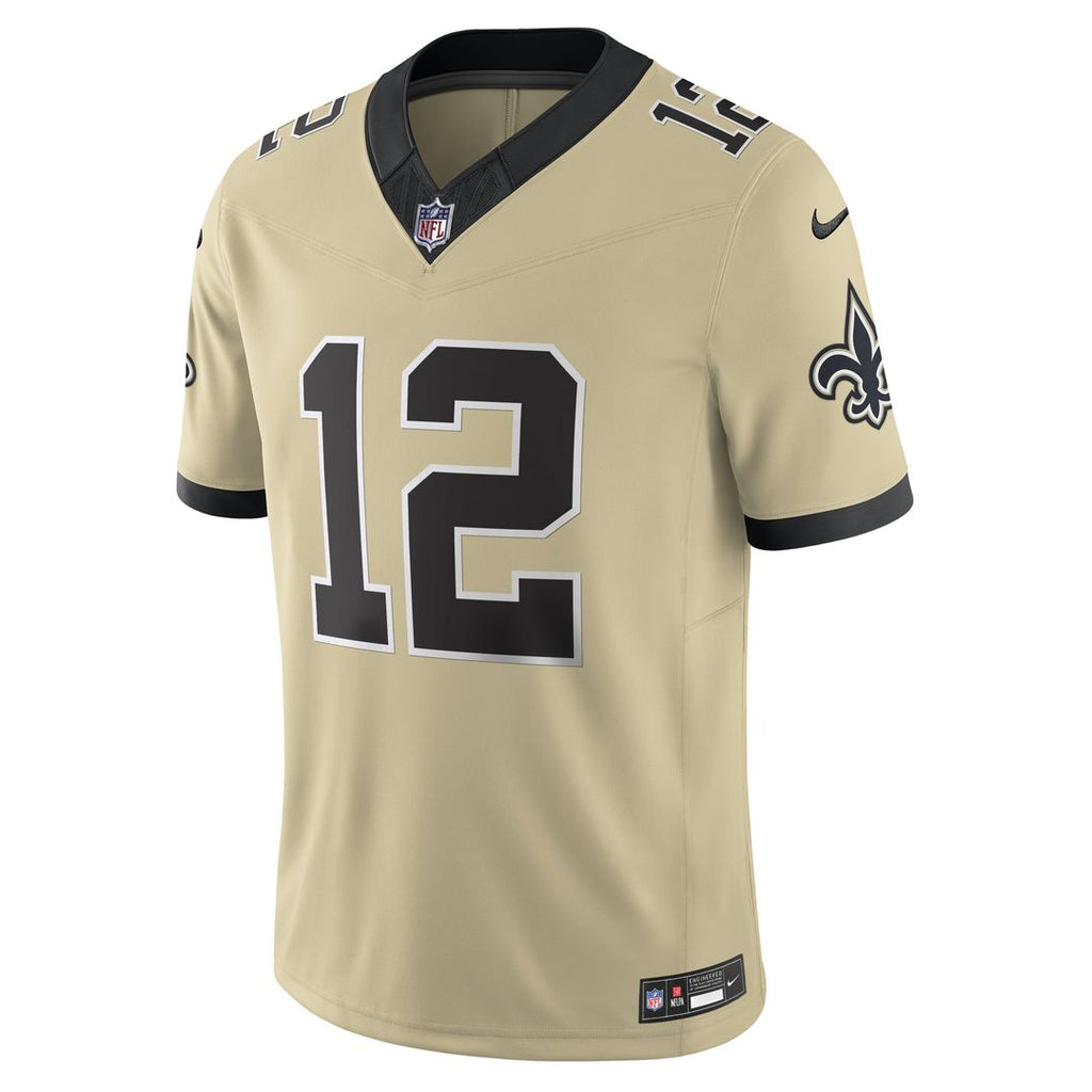 New Orleans Saints Chris Olave Black Vapor F.U.S.E. Limited Jersey product image 8, provided for visual reference and