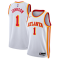 Jalen Johnson Atlanta Hawks Association Edition Swingman Jersey - White - Unisex product image 1, provided for visual