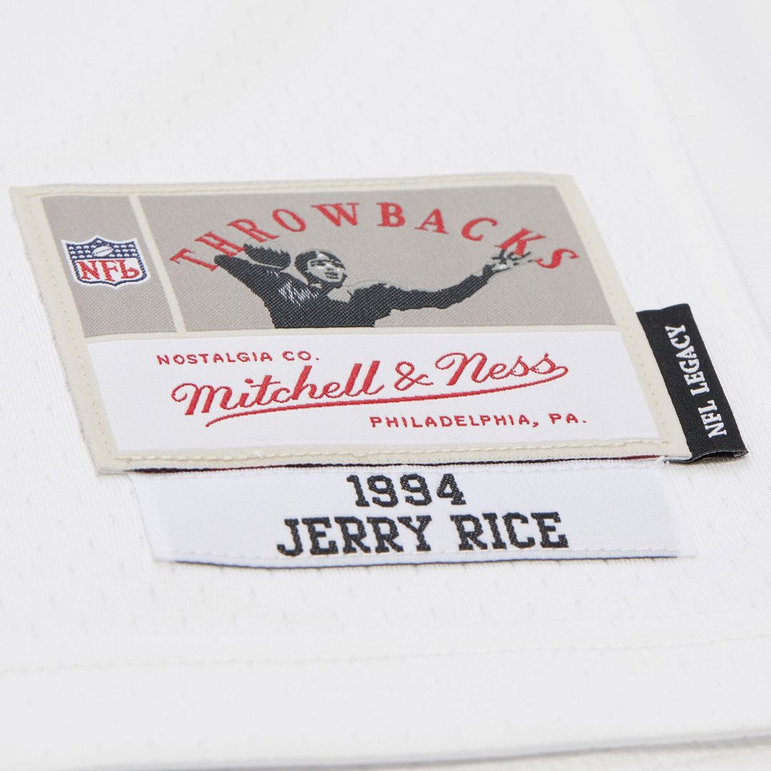 San Francisco 49ers Jerry Rice White 1994 Legacy Replica Jersey product image 5, provided for visual reference and product