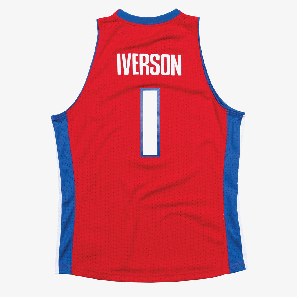 Allen Iverson Detroit Pistons 2008-09 Swingman Jersey product image 3, provided for visual reference and product detail
