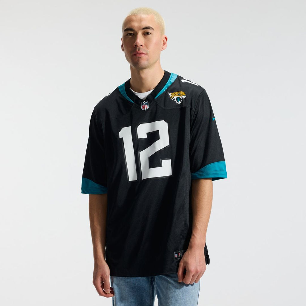Jacksonville Jaguars Travis Hunter Black Alternate Game Jersey product image 2, provided for visual reference and product