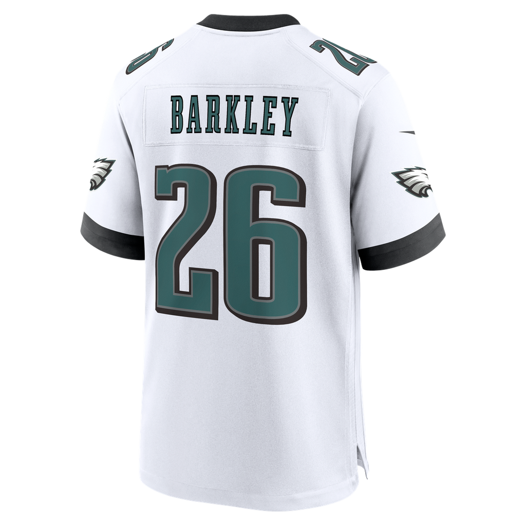 Philadelphia Eagles Saquon Barkley White Game Jersey product image 20, provided for visual reference and product detail