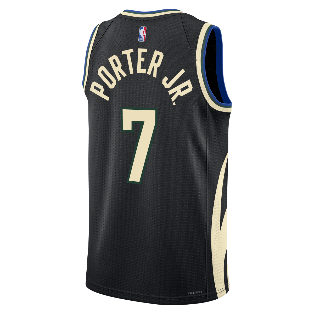 Kevin Porter Jr. Milwaukee Bucks Statement Edition Swingman Jersey - Hunter Green - Unisex product image 4, provided for