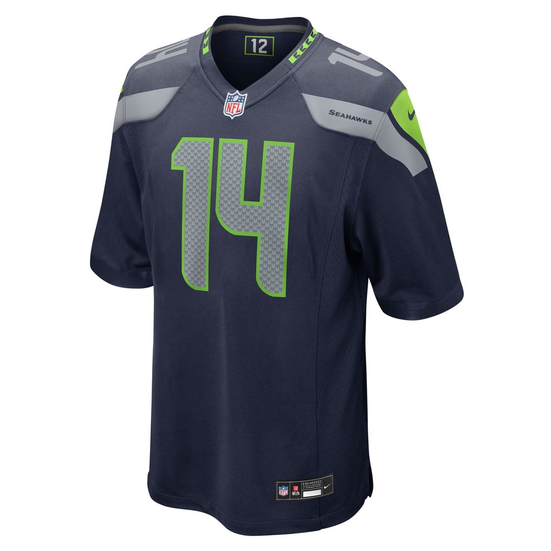 Seattle Seahawks Sam Darnold White Game Jersey product image 8, provided for visual reference and product detail review