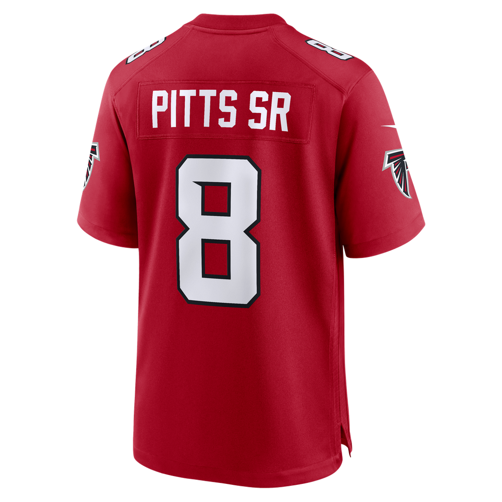 Atlanta Falcons Kyle Pitts Sr. Black Alternate Game Jersey product image 9, provided for visual reference and product detail