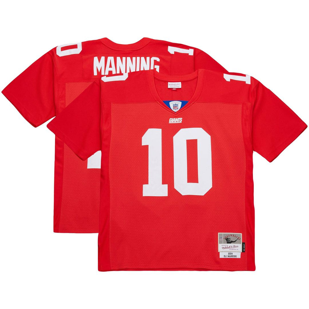 New York Giants Eli Manning Red 2004 Team Legacy Retired Player Big & Tall Jersey product image 1, provided for visual