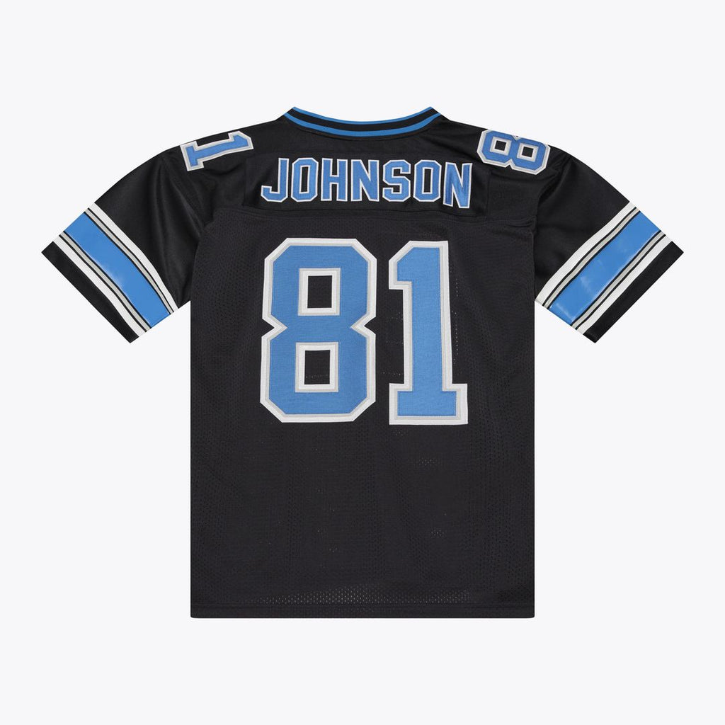 Detroit Lions Calvin Johnson Black 2007 Authentic Throwback Jersey product image 2, provided for visual reference and