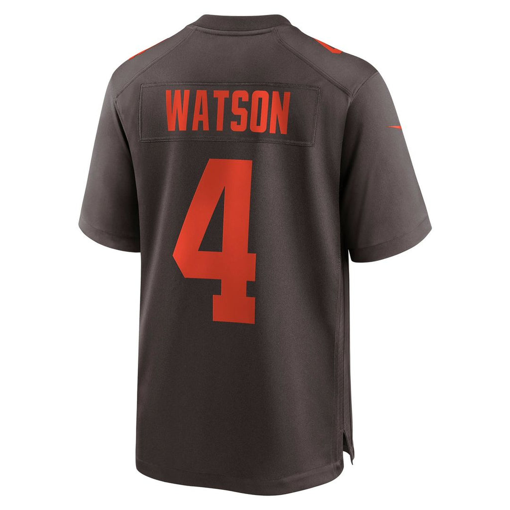 Cleveland Browns Deshaun Watson Brown Alternate Game Jersey product image 9, provided for visual reference and product