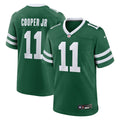 New York Jets Omar Cooper Jr. Green Team Game Jersey product image 1, provided for visual reference and product detail review