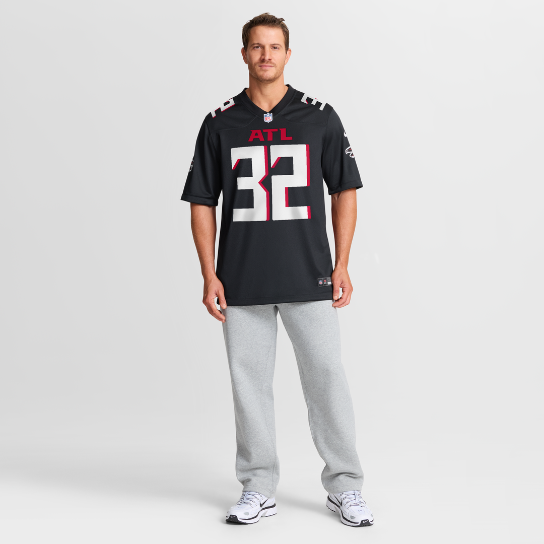 Atlanta Falcons Jamal Anderson Black Game Retired Player Jersey product image 7, provided for visual reference and product